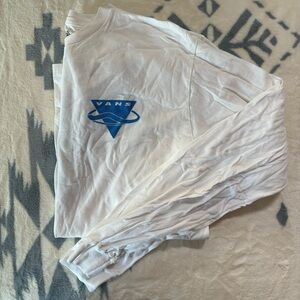 Vans White & Blue Long Sleeve